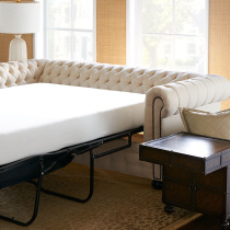 美式实木沙发三人位小户型客厅多功能折叠布艺沙发床两用北欧轻奢