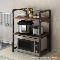 可伸缩厨房微波炉架子置物架台面家用烤箱多功能电饭煲收纳架