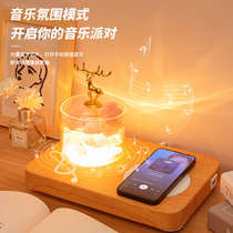 新款智能家用床头音乐台灯小型蓝牙音箱高音质手机无线充电音响小