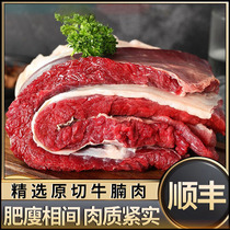 顺丰 8斤新鲜牛腩肉新鲜整块速冻农家黄牛肉散养生鲜肉类原切2斤