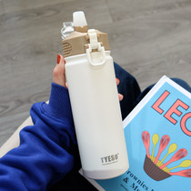 创意大容量保温杯带吸管成人男女学生便携运动水壶个性潮流水杯子