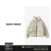 Basic House/百家好小个子短款羽绒服女冬季时尚加厚面包服外套