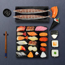 大号仿真日本三文鱼鱼籽饭团食物模型拍摄道具食玩摆件寿司