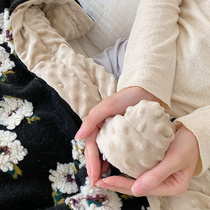 复古小花朵毛毯羊毛绒盖毯双层加厚办公室午睡毯豆豆毯单人空调毯