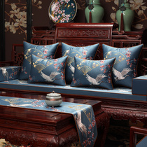 新中式沙发垫红木家具坐垫实木椅子海绵垫中国风罗汉床五件套定制
