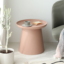 北欧圆形塑料客厅家用茶几小户型小圆桌简约沙发边几简易阳台网红