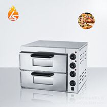 跨境出口商用披萨烤箱电热小型双层二盘烤比萨机食品烘焙烤箱设备