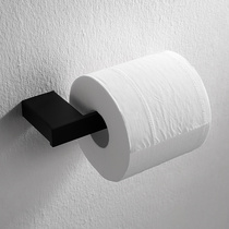 德国欧式黑色304不锈钢纸巾架卷纸器厕所卫生间置物架厕纸盒浴室