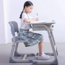 升降儿童学习桌中小学生简易课桌椅家用小孩单人写字桌子学校书桌