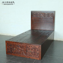 东南亚风格家具实木储物单人床中式BD101-15泰式箱式抽屉高箱床