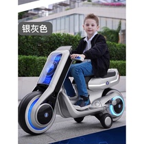 萨玛特儿童电动车摩托车男孩女宝宝双人大号玩具可坐小孩充电童车