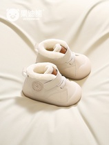 婴儿棉鞋软底加绒保暖运动新款冬季1一3两岁半男宝宝女小童学步鞋