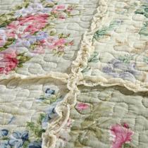 厂价美式床品套件纯棉手工拼布印花床盖秋冬被 绗缝被四件套
