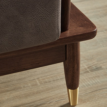 黑胡桃木北欧实木沙发家具t组合套装客厅新中式全实木沙发现代简