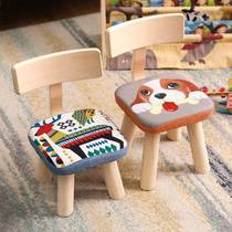 儿童椅子靠背写字吃饭小板凳一岁宝宝防摔防驼背实木家用学习坐椅