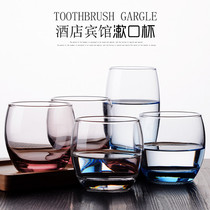酒店玻璃漱口杯家用创意简约轻奢牙刷杯专用透明刷牙水杯洗漱杯子