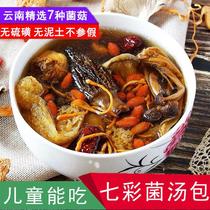 美味山珍云南七彩菌汤包食用野生竹荪羊肚菌汤包煲汤调料包