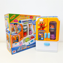 出口日本面包细菌超人冰箱玩具双开门喷雾声光音乐礼物盒儿童过家