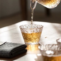 高通透冰露日式小酒杯清酒杯玻璃白酒杯套装烈酒杯酒具分酒器酒盅