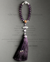 【高贵紫色 优雅女人味】高透天然巴西紫水晶手串十八子手持礼物