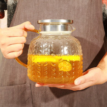 冷水壶玻璃凉水壶家用耐高温扎壶大容量凉白开水壶果茶果汁冷泡壶