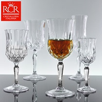 意大利rcr进口高脚欧式复古水晶红葡萄酒杯创意起泡香槟杯子套装