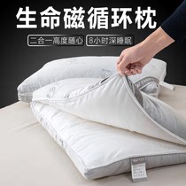 枕头男夏季护颈椎助睡眠学生宿舍单个装枕芯单只家用二合一子母枕