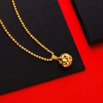 【3.8女神节礼物】时尚流行款女士黄金项链锁骨链富贵花吊坠项链
