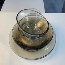 美国康宁CORNINGWARE 康宁餐具 家用耐热玻璃餐具碗碟6件套