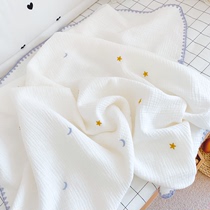 软糯四层纱布婴儿盖毯纯棉新生儿包巾宝宝幼儿园午睡空调毛巾被夏