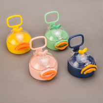 儿童保温杯盖子塑料配件原装小黄鸭防漏水杯新款吸管杯吸嘴吸管