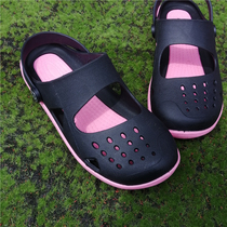 越南橡胶凉鞋女款新网红可爱拖鞋包头防滑女孩时尚夏季洞洞鞋老式