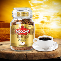荷兰进口摩可纳冻干黑咖啡200克瓶装 中深度烘焙意式速溶咖啡粉