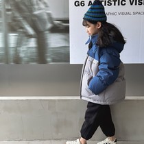 韩国童装新品工装洋气中大童加厚面包服青少年男女童冬装羽绒服潮