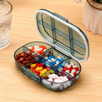 药盒便携式大容量一周七天分装药品提醒防潮收纳盒一日三餐小藥盒