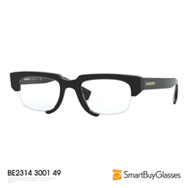 Burberry巴宝莉眼镜框男女时尚商务职场可配蓝光镜半框眼镜BE2314