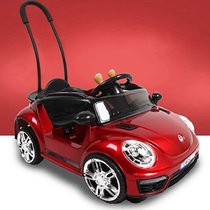 婴儿童电动玩具小汽车四轮可坐人充电遥控手推杆宝宝男女孩1到3岁