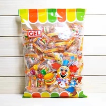 香港原装进口GEL汉堡包橡皮糖500g独立小包装怀旧软糖果儿童零食