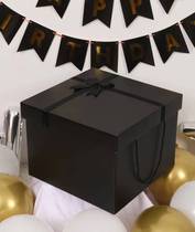 超大号黑色生日礼物盒创意男女朋友包装礼物盒特大号礼品盒空盒子