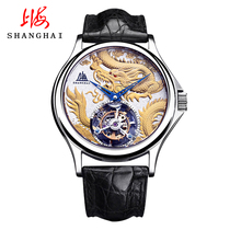 上海手表限量龙年纪念陀飞轮男士腕表限量发行
