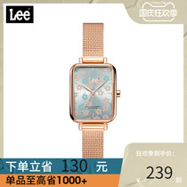 【新品】Lee女士手表简约小方表小众休闲腕表女款时尚气质F432
