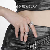 【明星同款】VIGG昼夜开口戒指女时尚高级感设计2023年新潮食指环
