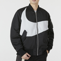 Nike耐克男装冬季新款两面穿棒球服飞行员棉衣运动夹克外套DD6056