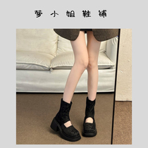 女时尚国潮新中式厚底靴子女短靴2024年春夏季新款舒适透气高级感