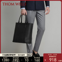 ThomWills手提包真皮大容量商务手工男士提包牛皮公文包托特包