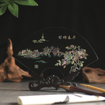 扬州漆器螺钿贝壳工艺品结婚生日家居办公装饰台屏商务旅游礼品