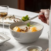 日式汤碗不规则汤盆家用大号陶瓷拉面碗ins风碗泡面碗大汤碗套装