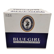 BLUE GIRL大蓝妹国产黄啤酒640ml*12大瓶整箱装京东快递包邮