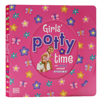 DK出版社 Girls' Potty Time 女孩的便便时间 女生上厕所的时间 告别尿布 宝宝行为习惯养成 英文原版绘本 儿童英语启蒙认知纸板书
