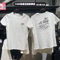 NIKE耐克T恤女子2023夏新款运动休闲圆领图案纯棉短袖 FV1131-100